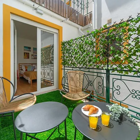 With A Cozy Private Terrace Specially At Night Apartment